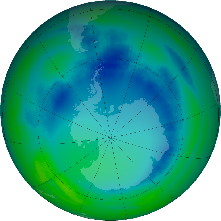 Ozone Map 2000-07-30